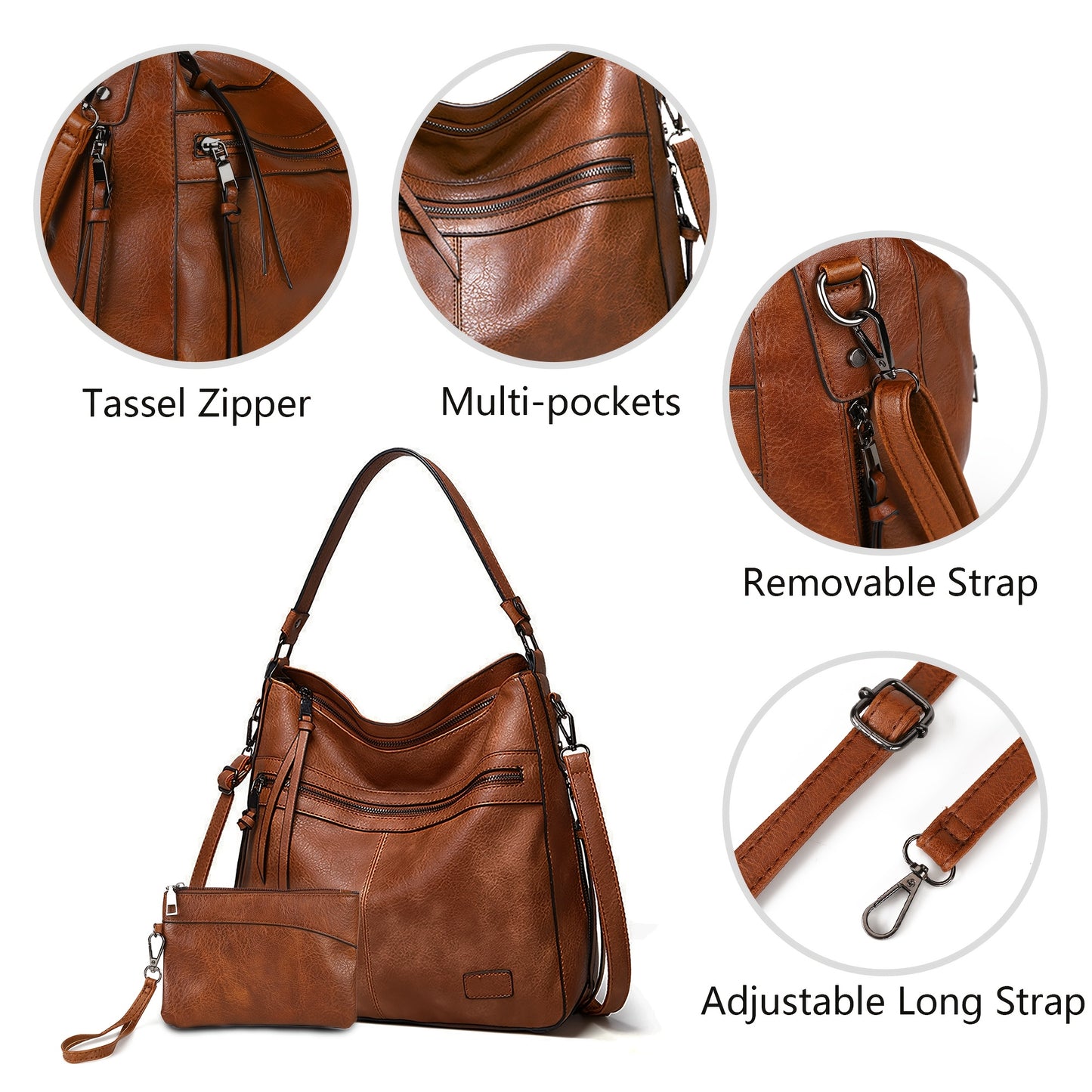 New fashion Europe and the United States trend double zipper Tote bag casual all-in-one ladies single shoulder crossbody bag
