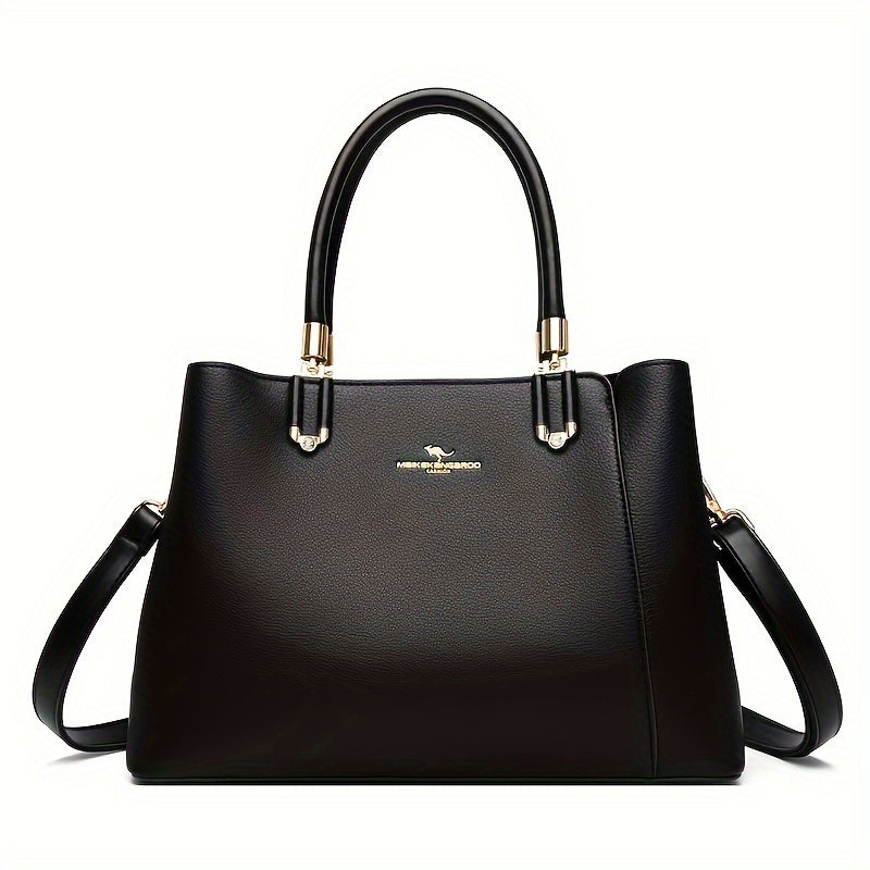 Ladies Handbags, Large-capacity Elegant Fashion Commuter Bags, Top Handle Side Pocket With Adjustable Belt, Office, Travel, Ladies Gifts, Mother'S Day Gifts, Christmas Gifts, Valentine'S Day Gift