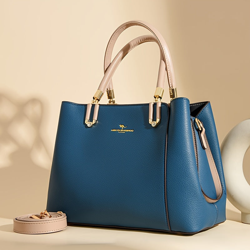 Ladies Handbags, Large-capacity Elegant Fashion Commuter Bags, Top Handle Side Pocket With Adjustable Belt, Office, Travel, Ladies Gifts, Mother'S Day Gifts, Christmas Gifts, Valentine'S Day Gift
