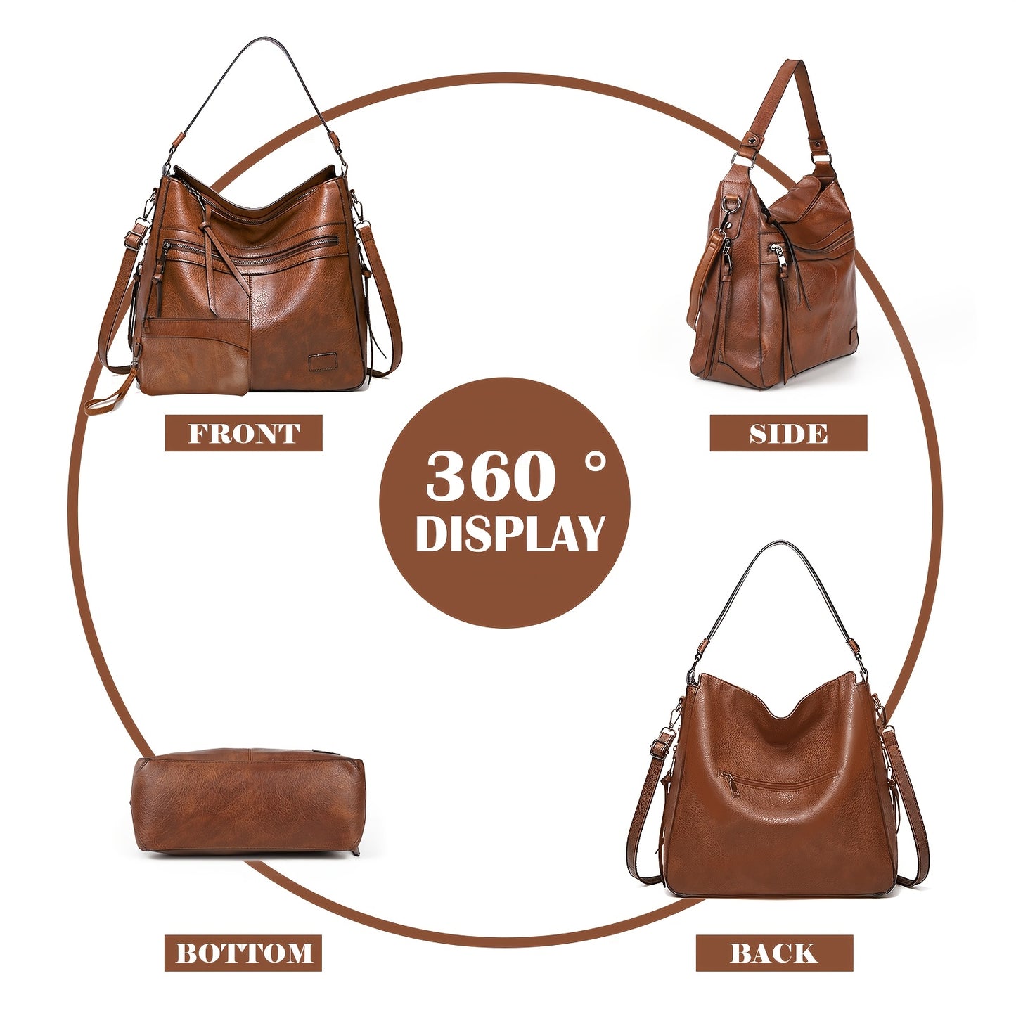 New fashion Europe and the United States trend double zipper Tote bag casual all-in-one ladies single shoulder crossbody bag