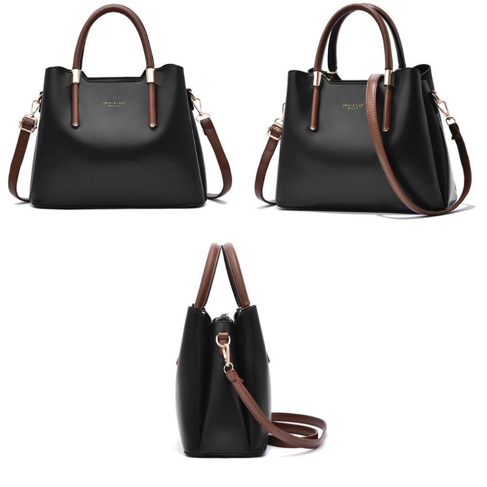 Elegant Women'S PU Handbag Bag-Lightweight Large Capacity Multi-Pocket Crossbody Shoulder Bag