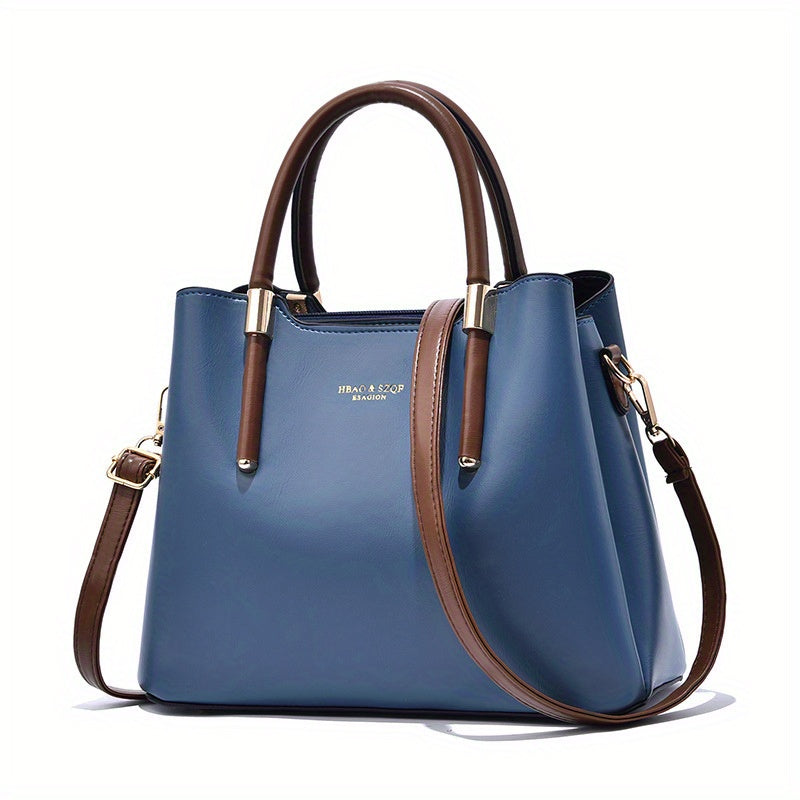Elegant Women'S PU Handbag Bag-Lightweight Large Capacity Multi-Pocket Crossbody Shoulder Bag