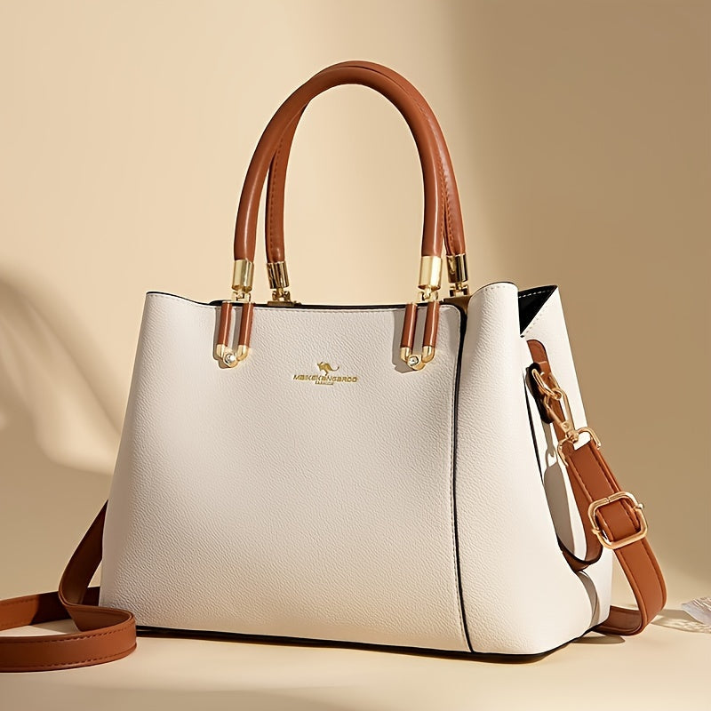 Ladies Handbags, Large-capacity Elegant Fashion Commuter Bags, Top Handle Side Pocket With Adjustable Belt, Office, Travel, Ladies Gifts, Mother'S Day Gifts, Christmas Gifts, Valentine'S Day Gift
