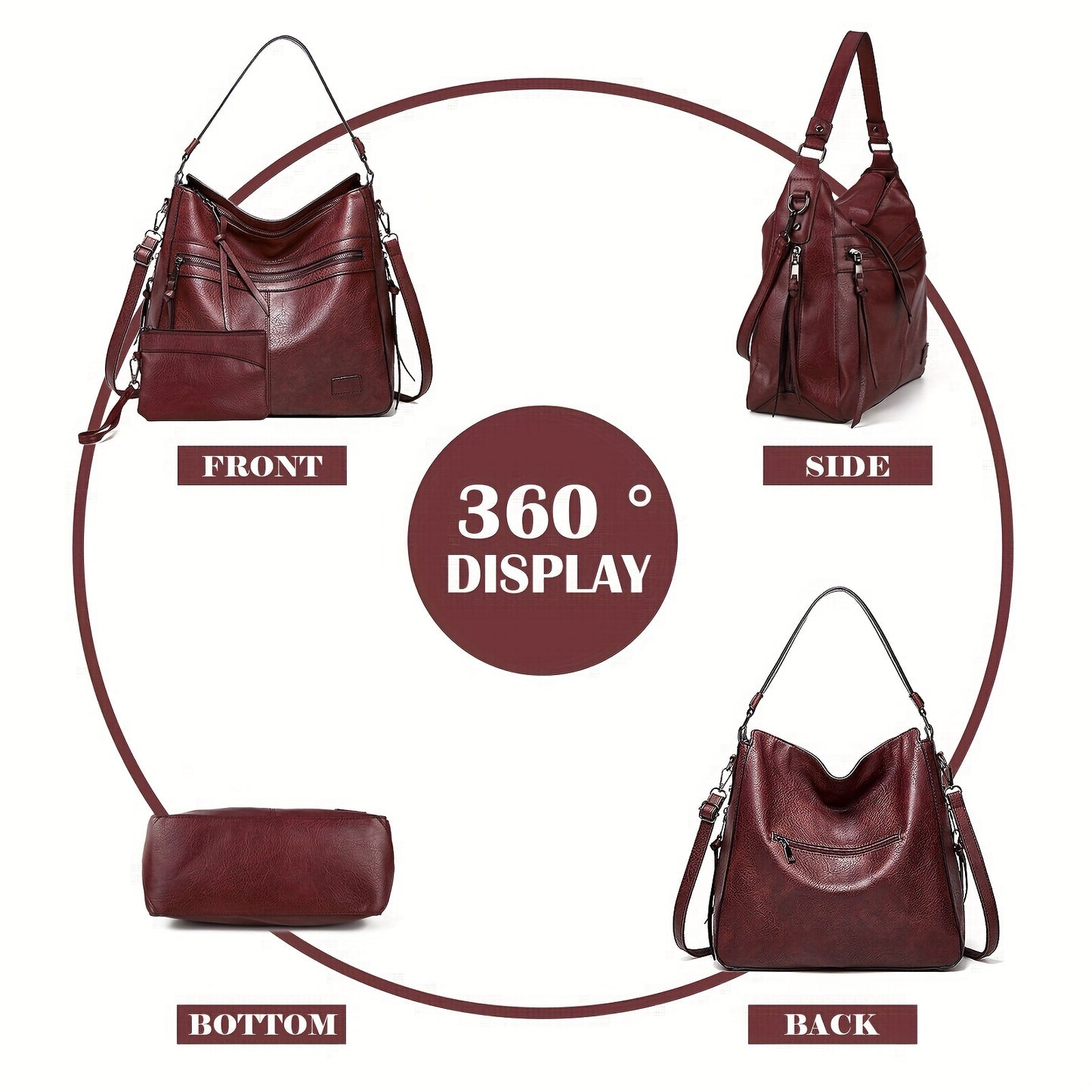 New fashion Europe and the United States trend double zipper Tote bag casual all-in-one ladies single shoulder crossbody bag