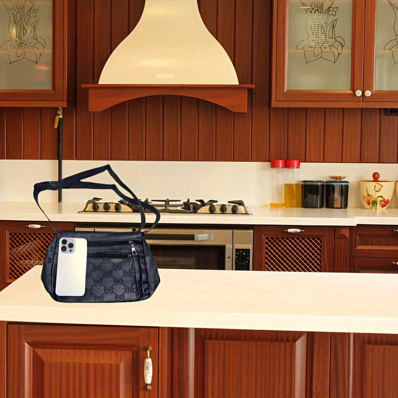 Women'S Casual And Fashionable Crossbody Bag.Durable, Wear-resistant, And Safe.Zipper And Adjustable Shoulder Strap.Can Hold Mobile Phones, Wallets, Cosmetics, And Daily Necessities.