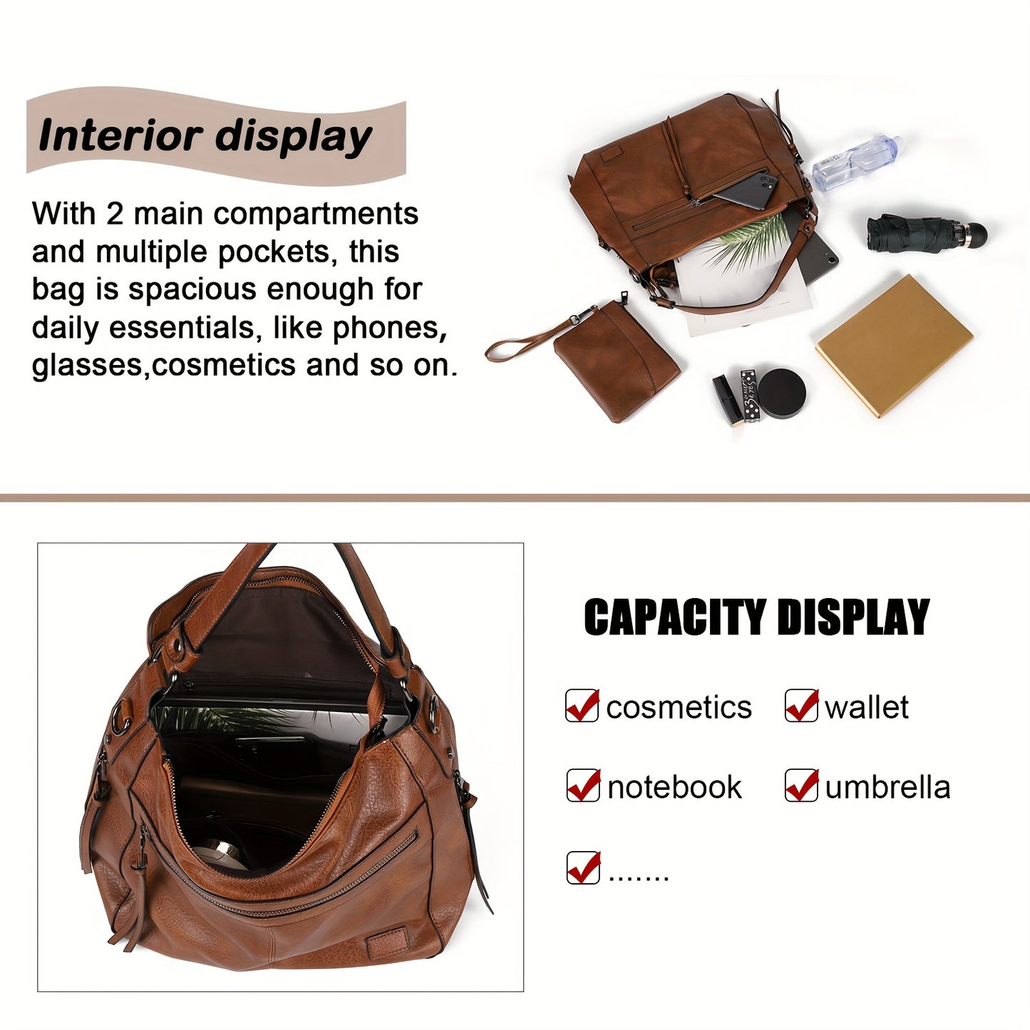 New fashion Europe and the United States trend double zipper Tote bag casual all-in-one ladies single shoulder crossbody bag