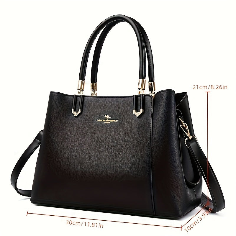 Ladies Handbags, Large-capacity Elegant Fashion Commuter Bags, Top Handle Side Pocket With Adjustable Belt, Office, Travel, Ladies Gifts, Mother'S Day Gifts, Christmas Gifts, Valentine'S Day Gift