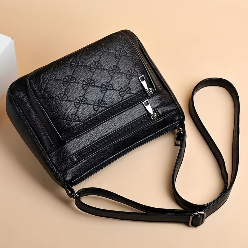 Women'S Casual And Fashionable Crossbody Bag.Durable, Wear-resistant, And Safe.Zipper And Adjustable Shoulder Strap.Can Hold Mobile Phones, Wallets, Cosmetics, And Daily Necessities.