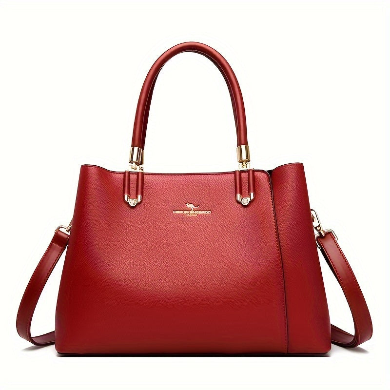Ladies Handbags, Large-capacity Elegant Fashion Commuter Bags, Top Handle Side Pocket With Adjustable Belt, Office, Travel, Ladies Gifts, Mother'S Day Gifts, Christmas Gifts, Valentine'S Day Gift
