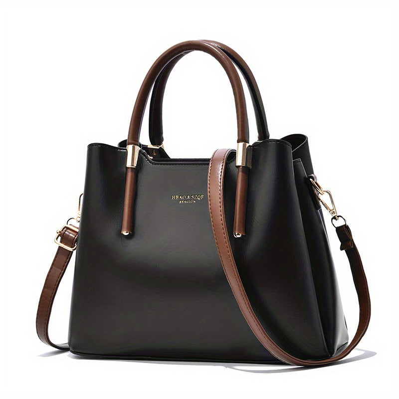 Elegant Women'S PU Handbag Bag-Lightweight Large Capacity Multi-Pocket Crossbody Shoulder Bag