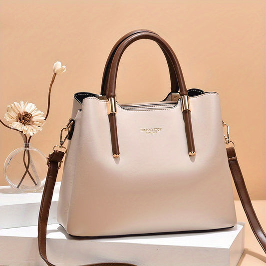 Elegant Women'S PU Handbag Bag-Lightweight Large Capacity Multi-Pocket Crossbody Shoulder Bag